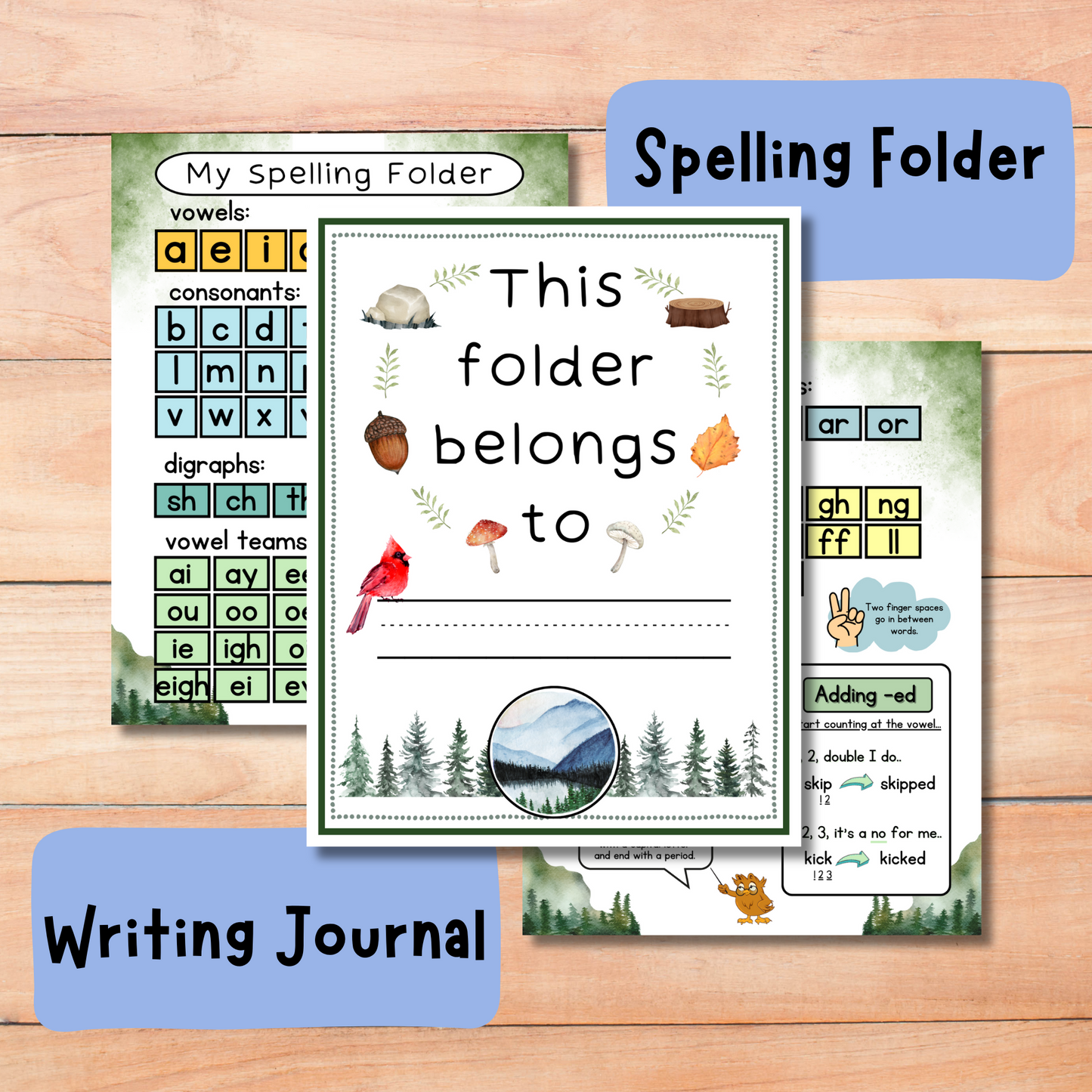 Spelling Folder & Writing Journal