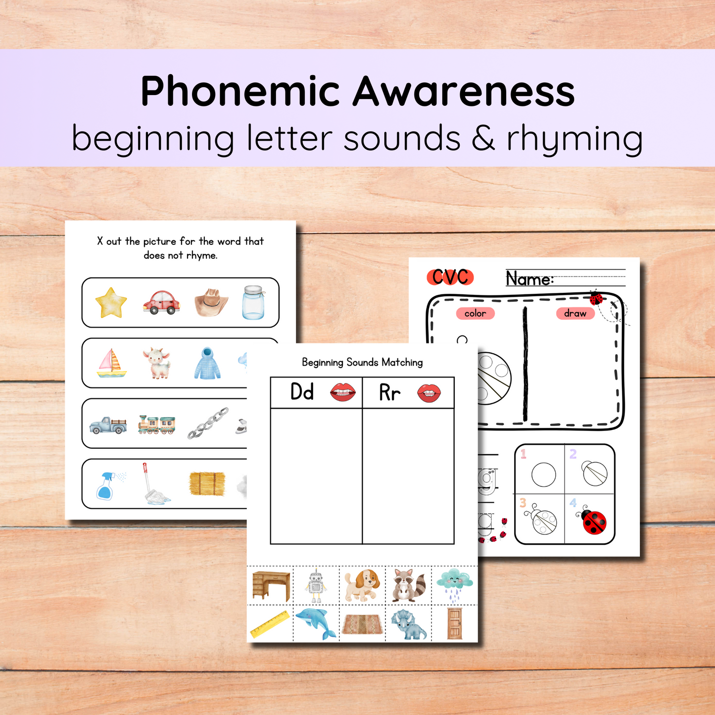 Beginning Letter Sounds & Rhyming