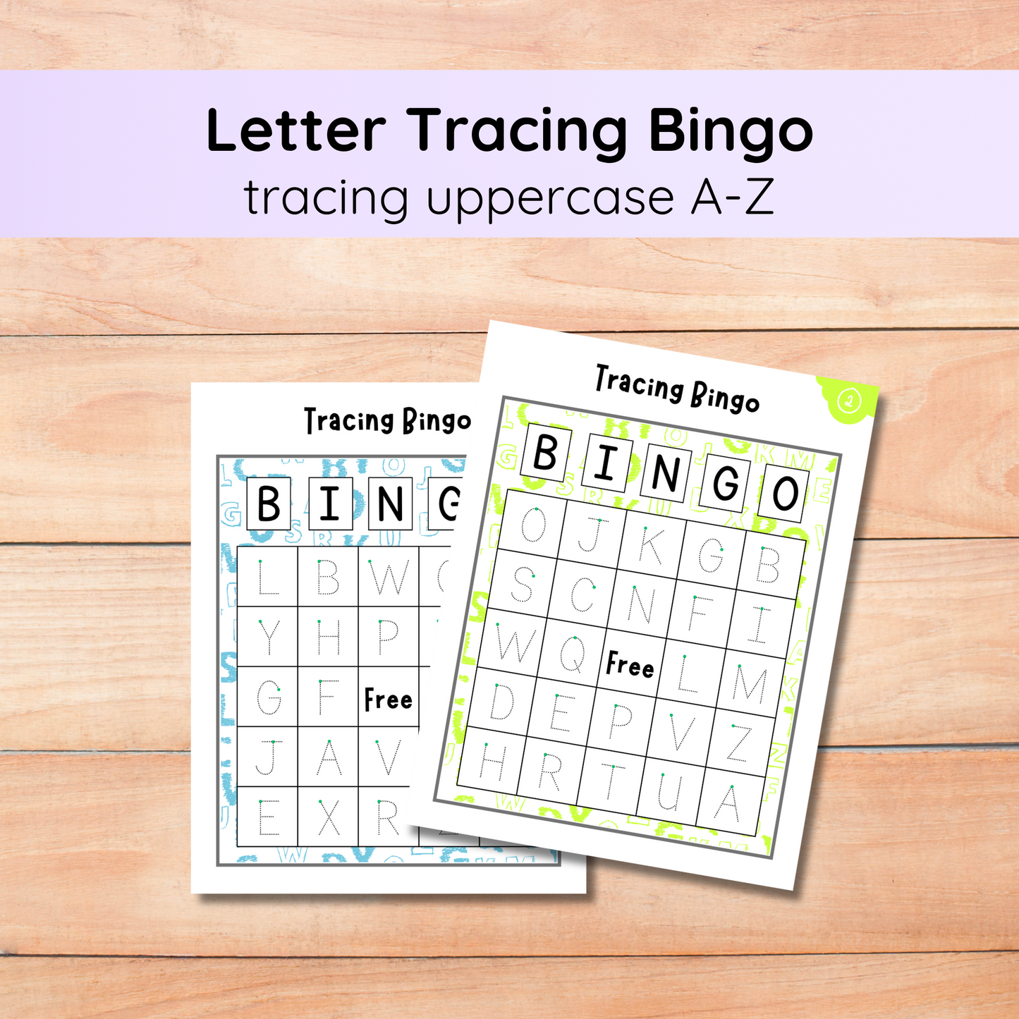 Alphabet Tracing Bingo