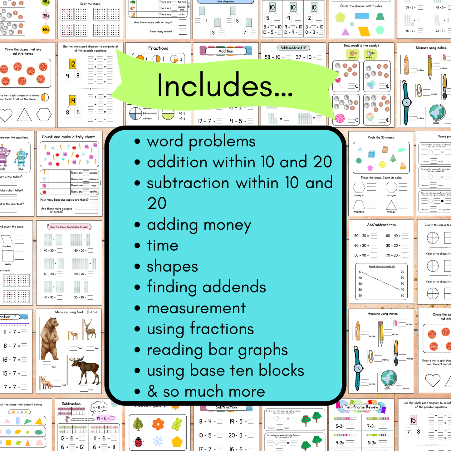 First Grade Worksheets