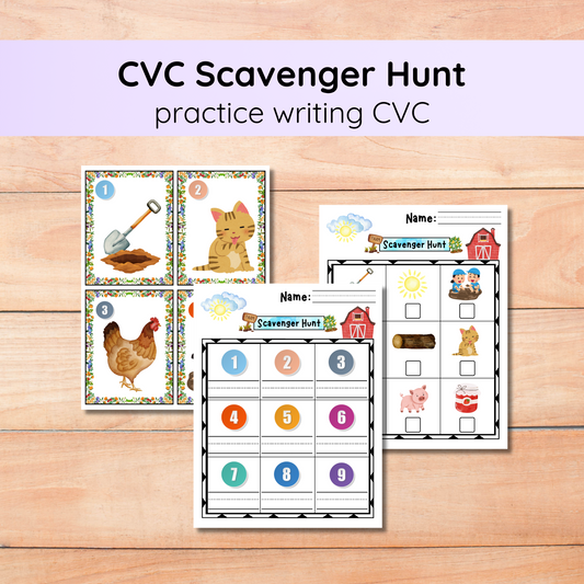 CVC Scavenger Hunt | Farm Theme