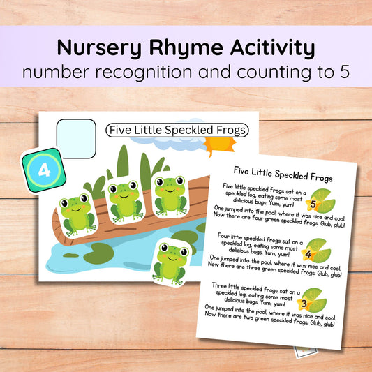 5 Little Speckled Frogs Activity