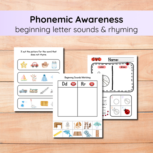 Beginning Letter Sounds & Rhyming