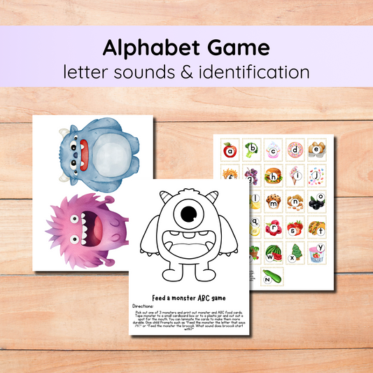 Feed the Monster Letter Activity