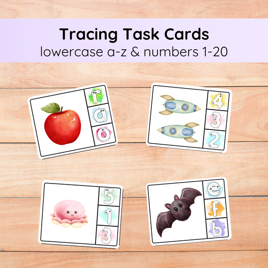 Task Box Cards | Letters & Numbers 1-20