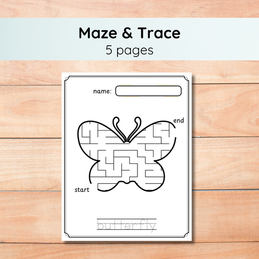 Animal Maze Worksheets (FREE)