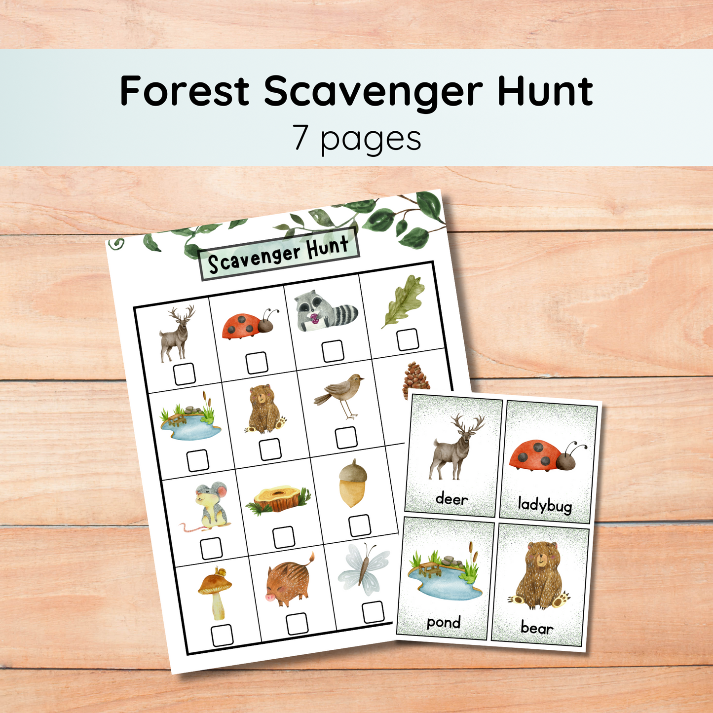 Forest Scavenger Hunt (FREE)